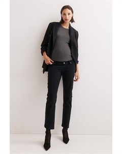 Прямые джинсы до щиколотки mama, черный H&m