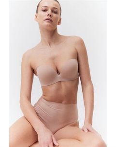 Бюстгальтер-Балконет из микрофибры супер пуш-ап, бежевый H&m