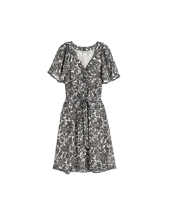 Платье Chiffon, кремовый/черный H&m