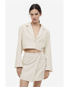 Короткая куртка из структурированной ткани H&m