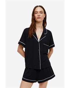 Пижамный комплект из рубашки и шорт H&m