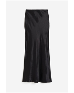 Юбка Satin Maxi, черный H&m