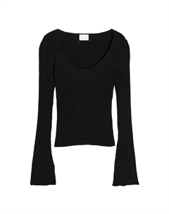 Трикотажный топ, черный H&m