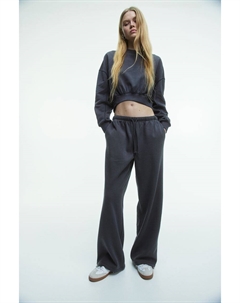 Широкие спортивные брюки, серый H&m