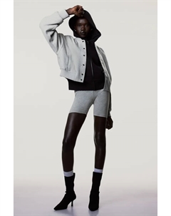 Куртка пилота из фетровой ткани, серый H&m