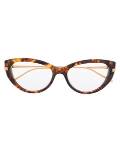 Boucheron eyewear очки в оправе кошачий глаз черепаховой расцветки 53 коричневый Boucheron eyewear
