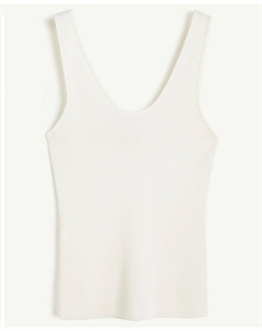 Майка Sleeveless Knit, белый H&m