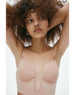 Многофункциональный бюстгальтер пуш-ап из микрофибры, бежевый H&m