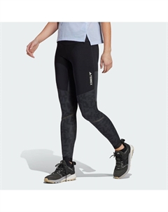 Тайтсы Terrex Agravic Trail Running Leggings, цвет Carbon Adidas
