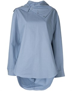 Irene рубашка с узлом на спине 36 синий Irene
