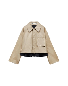 Тренч женский светлого бежевого цвета Zara