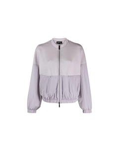 Куртка-бомбер из неопрена с панелями, фиолетовая Emporio armani