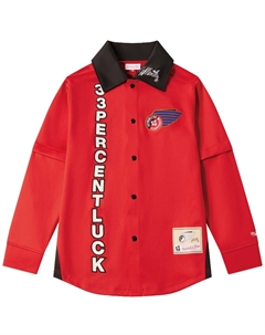 Куртка Mitchell & Ness Jeff Hamilton X 33 Unisex красная Mitchell ness