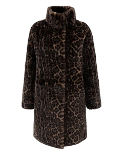 Пальто с леопардовым узором, коричневый Apparis