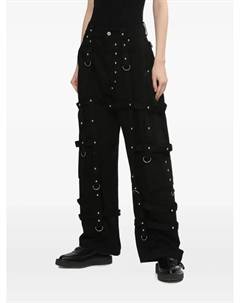 Брюки карго с заклепками, черный We11done