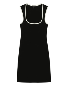 Короткое платье с U-образным вырезом, черный Rag & bone