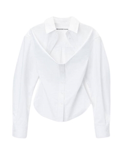 Деконструированная рубашка на пуговицах Белая Alexander wang