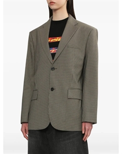 Пиджак в клетку, нейтральный We11done