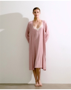 Женский халат с кружевной отделкой, цвет 200 Rosa Enfasis