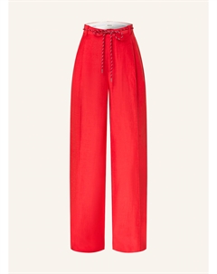 Брюки с льном, красный Sandro