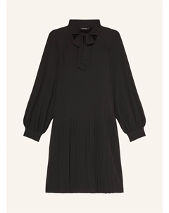 Платье плиссе с бантом, черный Comma,