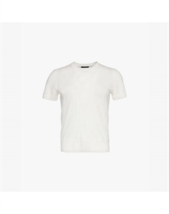 Футболка Regal с круглым вырезом из смеси шерсти, белый Theory