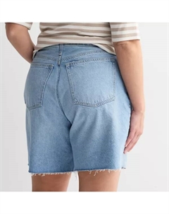 Свободные бермуды большого размера, цвет medium light wash Sonoma goods for life