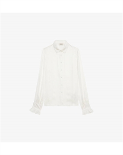 Рубашка из переработанного атласа с добавлением полиэстера, украшенная крыльями Thely, цвет judo Zadig&voltaire