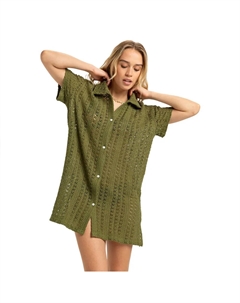 Платье Chasin Sunset Coverup, зеленый Roxy