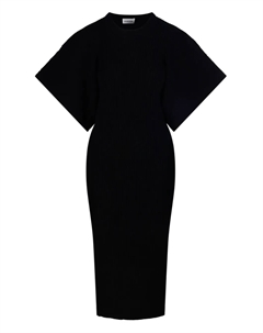 Платье миди с круглым вырезом, черный Parosh