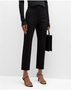 Укороченные брюки Coleman из габардина с высокой посадкой Joseph