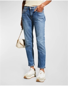 Узкие джинсы-бойфренды до щиколотки Dre с низкой посадкой Rag & bone