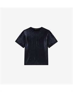 Футболка из эластичной ткани с круглым вырезом, мультиколор Maje