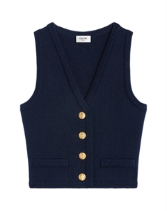 Жилет женский темно-синий Celine