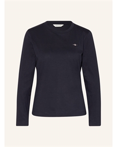 Лонгслив, темно-синий Gant