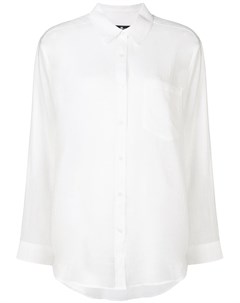 7 for all mankind рубашка оверсайз с длинными рукавами s белый