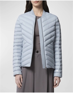 Легкий стеганый пуховик с шевронным узором, цвет Breeze Soia & kyo