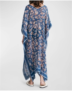 Кафтан из шелковой смеси Kaia, цвет Orange Tiger Rag & bone