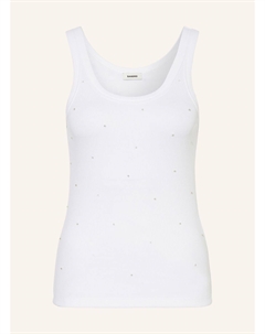 Топ с драгоценными камнями, белый Sandro