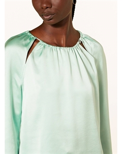 Блуза-Рубашка Cacelia из атласа с вырезами, зеленый Hugo