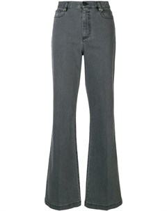 Fendi джинсы клеш с завышенной талией 44 серый Fendi