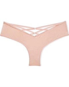 Очень сексуальные трусики с ажурной спинкой, высоким разрезом и открытой попой, 1 шт (телесный) Victoria's secret