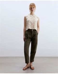 Топ с макраме вышивкой, цвет Crudo Сфера