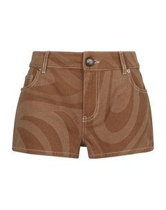 Шорты с принтом, коричневый Pucci