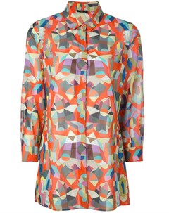 Akris поплиновая рубашка с принтом 8 разноцветный Akris