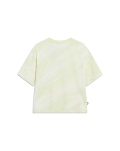 Футболка женская Sports Life Collection светло-фруктового зеленого цвета с принтом по всей поверхности Li-ning