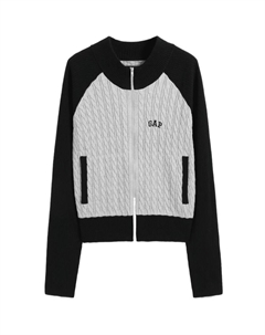 Джемпер женский, Ivory White Patchwork Gap