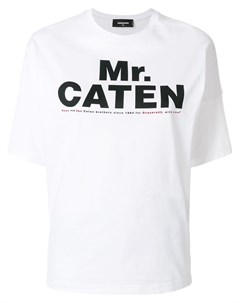 Dsquared2 футболка с принтом mr caten xl белый Dsquared2