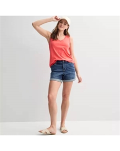 Женский удлиненный топ с V-образным вырезом, цвет blissful Sonoma goods for life