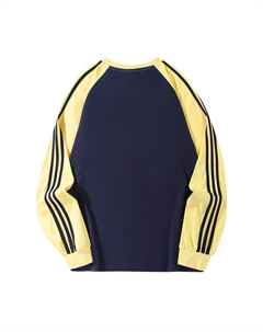 Футболка унисекс, желтая и темно-синяя (удлиненная с длинным рукавом, улучшенная версия) Bobby abley